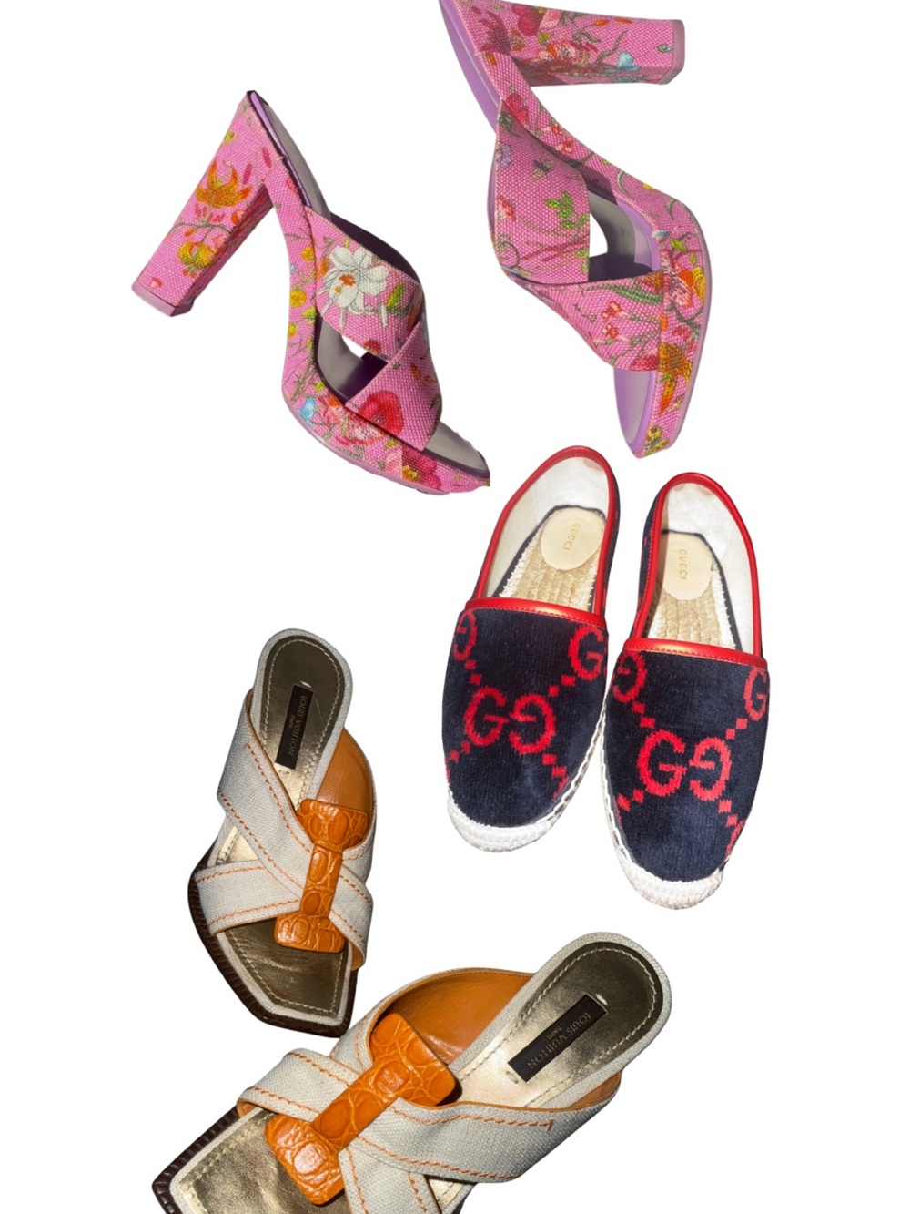 Gucci & LV Shoe Bundle